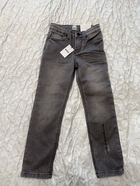 BOSS Gray Straight-Leg Jeans